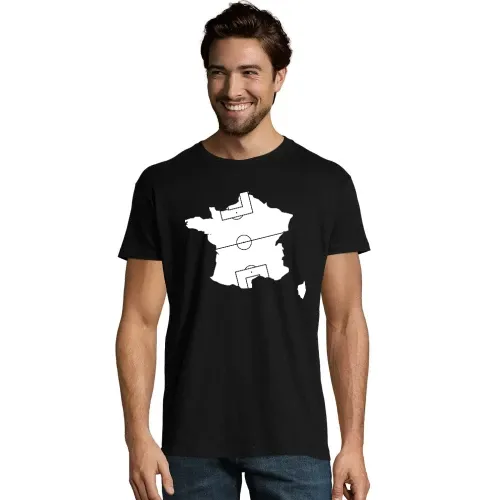 Frankreich als Fußballspielfeld T-Shirt