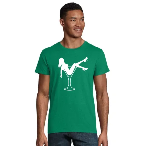Frau im Glas Männer T-Shirt