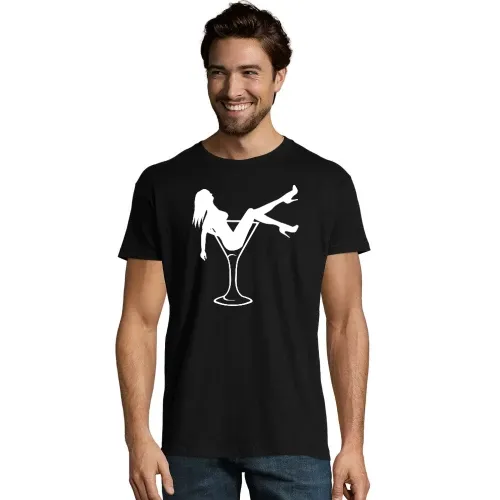 Frau im Glas Männer T-Shirt