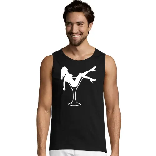 Frau im Glas Männer T-Shirt