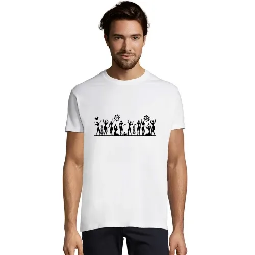 friedliche Menschen T-Shirt Männer Imperial