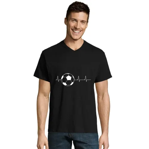 Fussball Herzschlag Männer T-Shirt