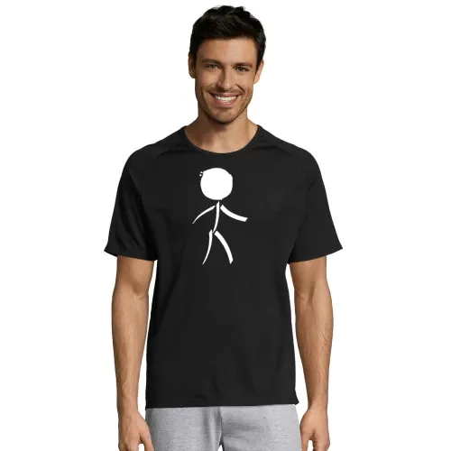Fussball Strichmännchen Männer T-Shirt