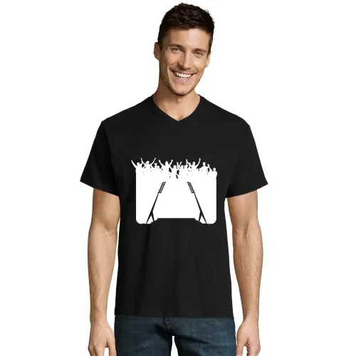 Fußballfans vorm Stadion T-Shirt Männer Victory
