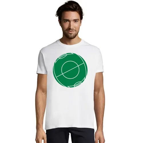 Fußballfeld als Kugel T-Shirt