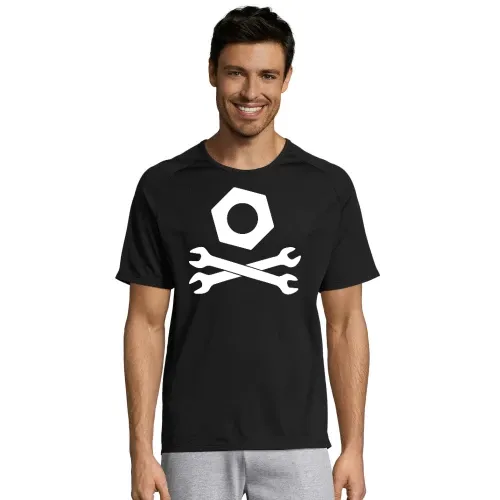 gekreuzte Maulschlüssel mit Mutter Männer T-Shirt