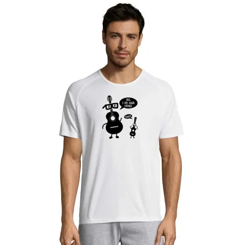 Gitarre Uke I Am Your Father Ukulele Geschenkidee Männer T-Shirt