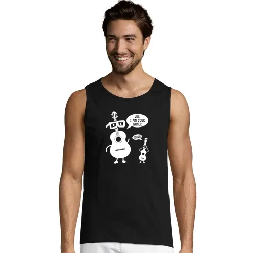 Gitarre Uke I Am Your Father Ukulele Geschenkidee Männer T-Shirt