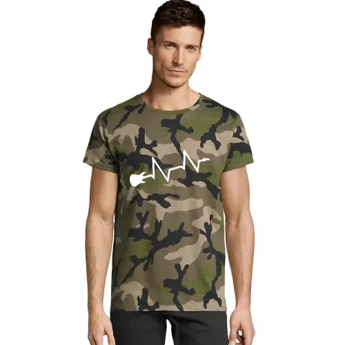 Gitarren Herzschlag Männer T-Shirt