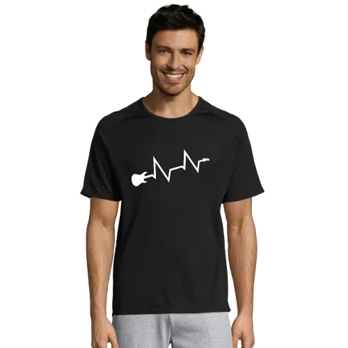Gitarren Herzschlag Männer T-Shirt
