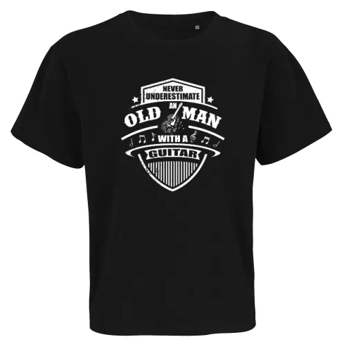 Gitarrist Old Man Gitarren Spieler Gitarrenlehrer Männer T-Shirt