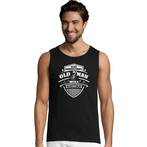 Gitarrist Old Man Gitarren Spieler Gitarrenlehrer Männer T-Shirt