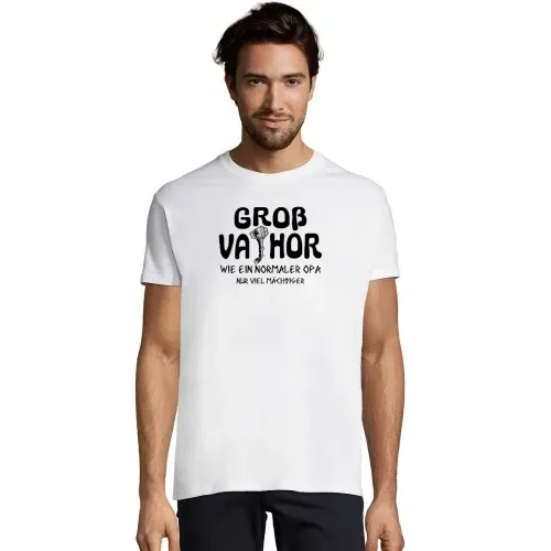 Großvater Mächtiger Opa Grossvater Vatertag Motiv T-Shirt Männer Imperial