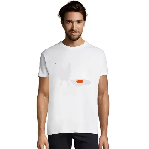 Hahn legt Spiegelei T-Shirt Männer Imperial