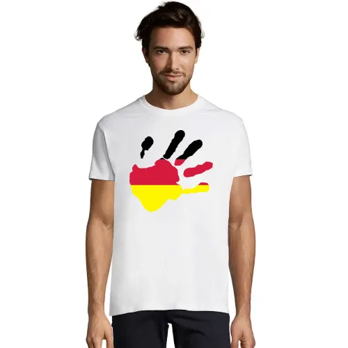 Handabdruck in deinen Wunschfarbe Männer T-Shirt Handabdruck in deinen Wunschfarbe T-Shirt