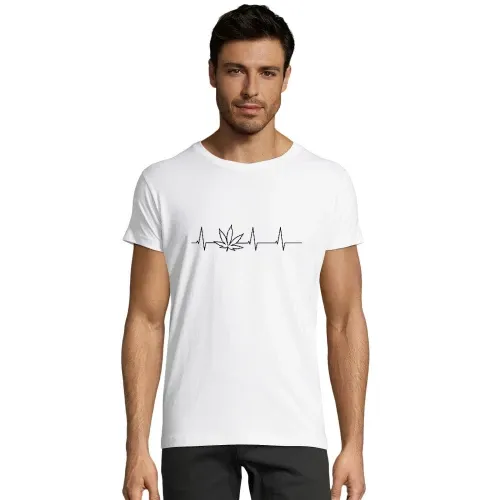 Herzschlag Cannabis Männer T-Shirt