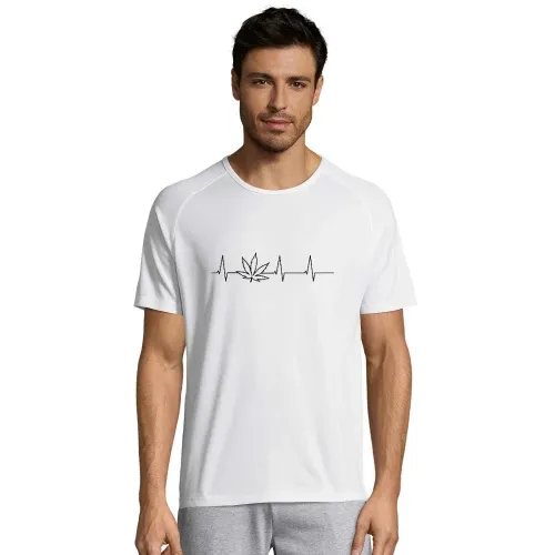 Herzschlag Cannabis Männer T-Shirt