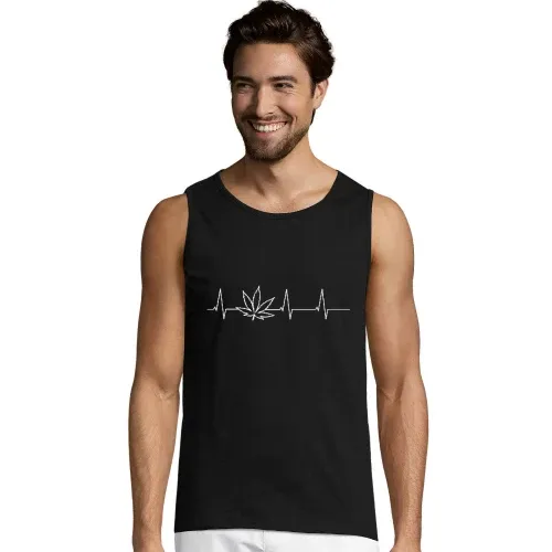 Herzschlag Cannabis Männer T-Shirt