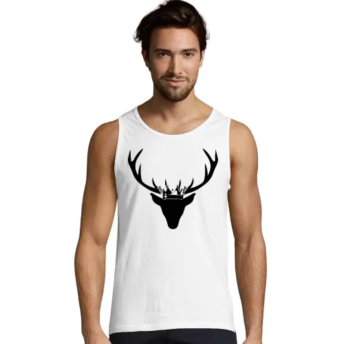 Hirschgeweih mit Krone Männer T-Shirt