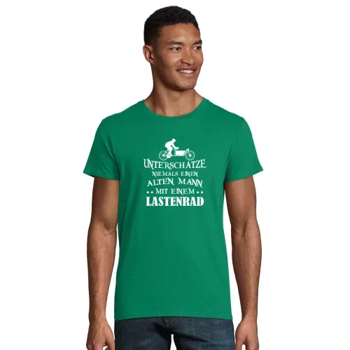 Hollandrad Lastenrad Alter Mann Spruch Cargo Bike Männer T-Shirt