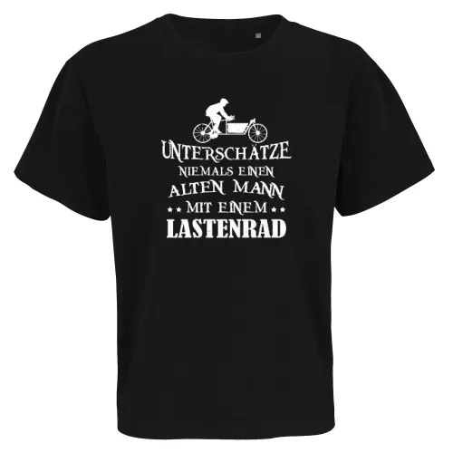 Hollandrad Lastenrad Alter Mann Spruch Cargo Bike Männer T-Shirt