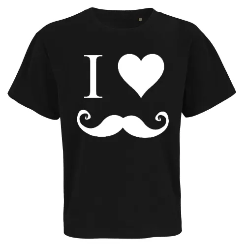 i love Moustache Männer T-Shirt