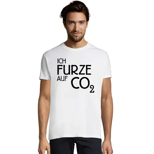 Ich Furze auf CO2 Männer T-Shirt