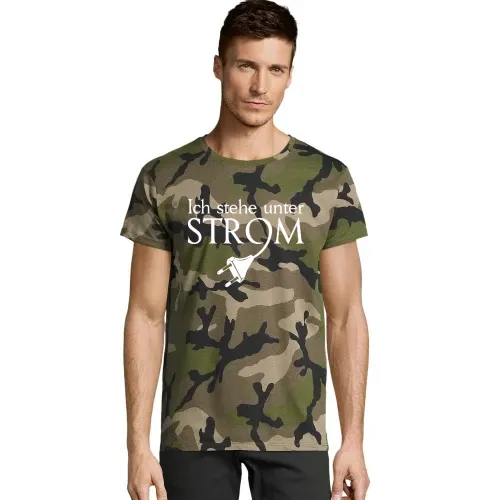 Ich stehe unter Strom - Stecker Shirt Männer T-Shirt