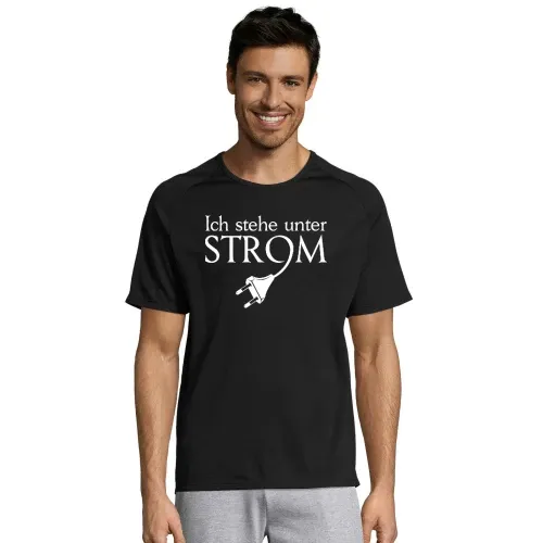 Ich stehe unter Strom - Stecker Shirt Männer T-Shirt