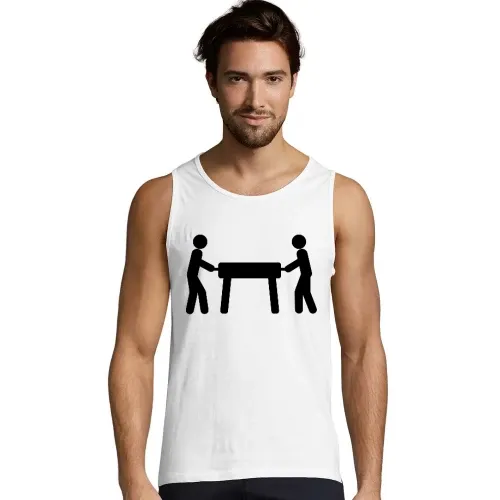 Kickertisch Strichmännchen T-Shirt Männer Justin