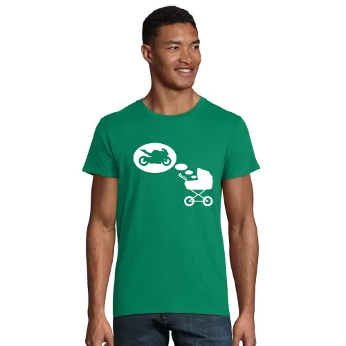 Kinderwagentraum Motorrad Männer T-Shirt
