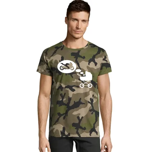 Kinderwagentraum Motorrad Männer T-Shirt