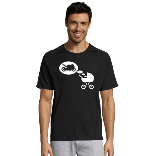 Kinderwagentraum Motorrad Männer T-Shirt