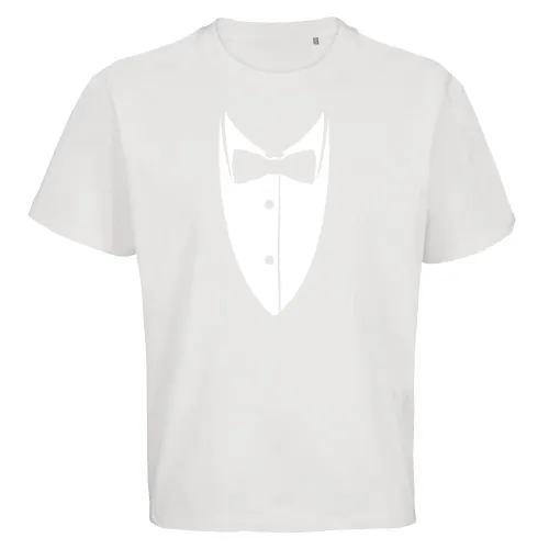 Kragen mit Fliege aus Anzug Sakko Männer T-Shirt