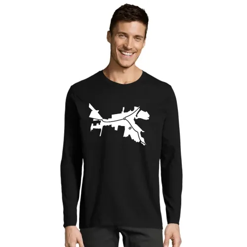 Kreischa Umriss mit Fussballstadion Männer T-Shirt