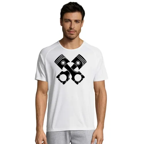 kreuzende Motorkolben Männer T-Shirt