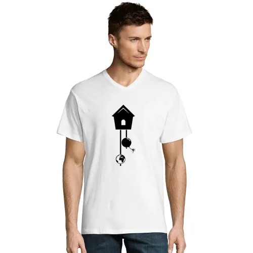 Kuckucksuhr Weltuntergang Männer T-Shirt
