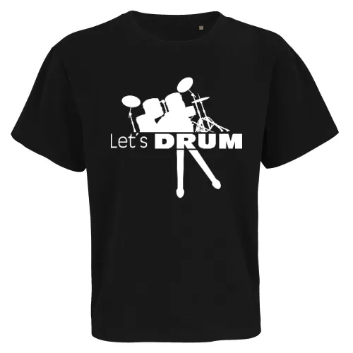 Lets Drum Schlagzeug mit Sticks Männer T-Shirt