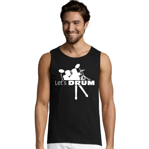 Lets Drum Schlagzeug mit Sticks Männer T-Shirt