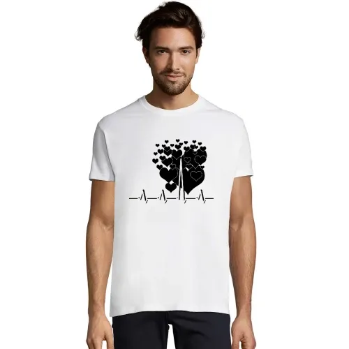 Liebe Herzschlag T-Shirt Männer Imperial