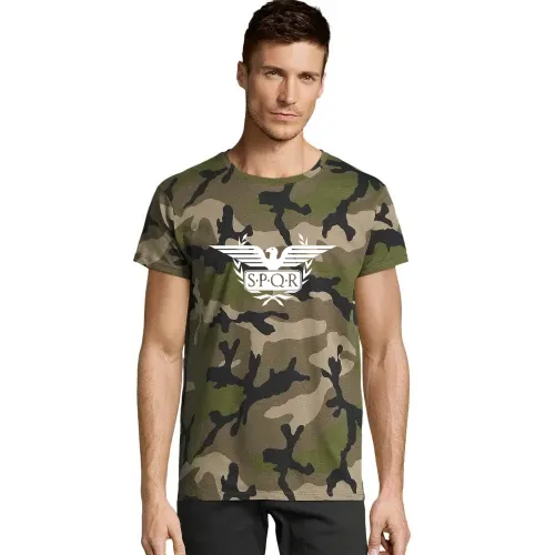 Lorbeerkranz Aquila Adler SPQR Rom Männer T-Shirt
