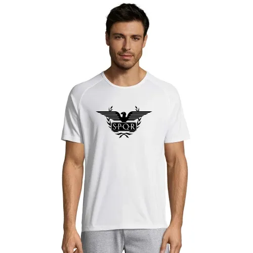 Lorbeerkranz Aquila Adler SPQR Rom Männer T-Shirt