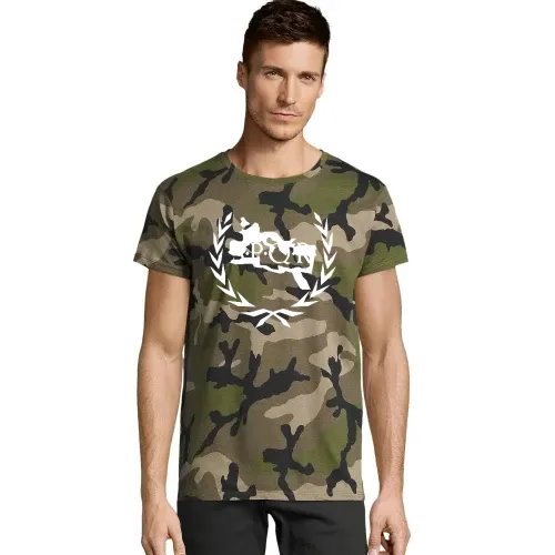 Lorbeerkranz SPQR Rom Umriss Männer T-Shirt