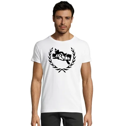 Lorbeerkranz SPQR Rom Umriss Männer T-Shirt