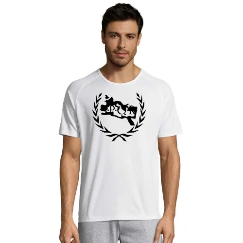 Lorbeerkranz SPQR Rom Umriss Männer T-Shirt