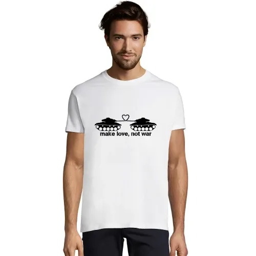 make love, not ware Männer T-Shirt