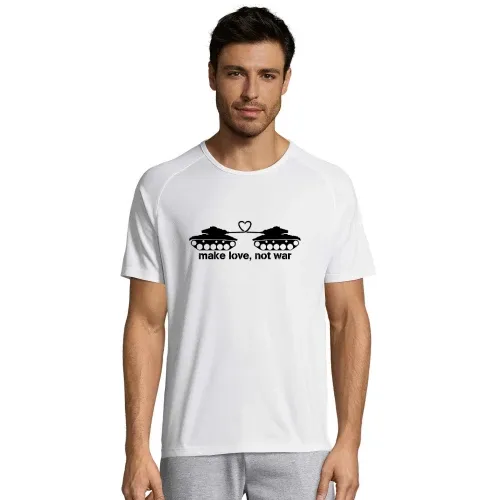 make love, not ware Männer T-Shirt