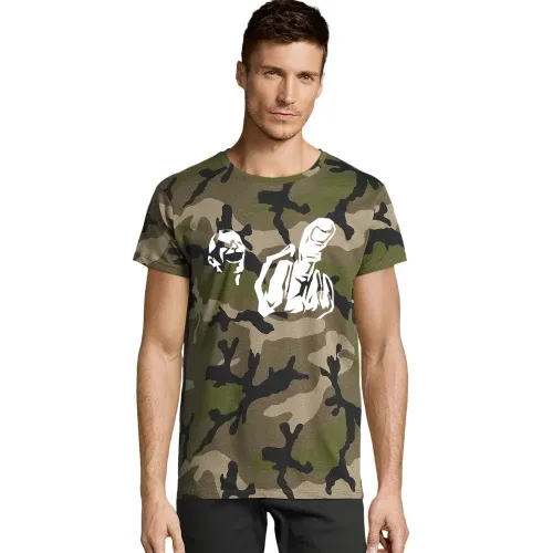 Mittelfinger Fratze Männer T-Shirt