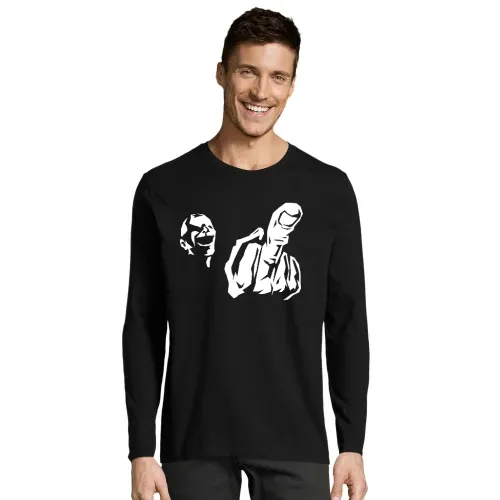 Mittelfinger Fratze Männer T-Shirt