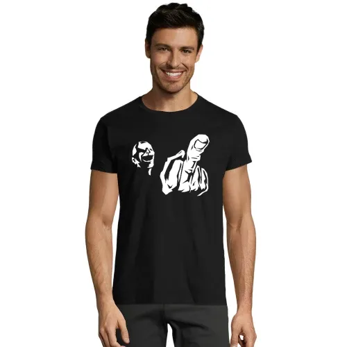 Mittelfinger Fratze Männer T-Shirt